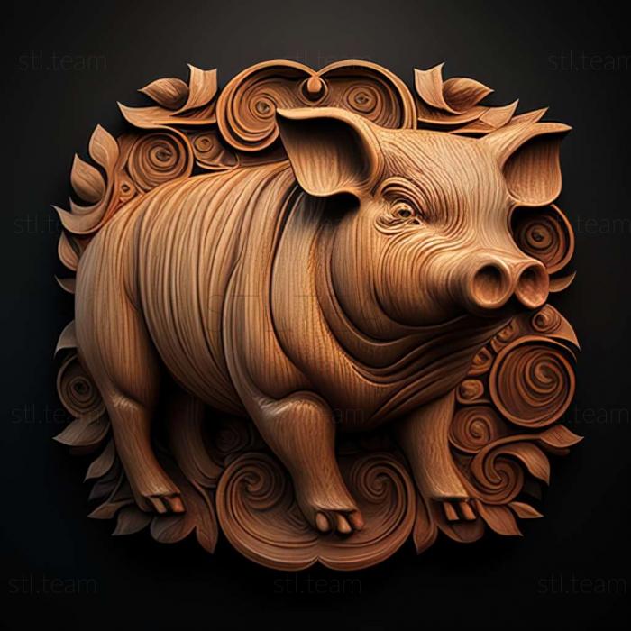 3D model Pig (STL)